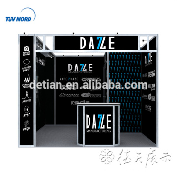 La cabine d&#39;exposition en aluminium portative standard de salon commercial de Detian offre 3x3